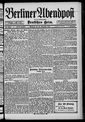 Berliner Abendpost vom 29.11.1893