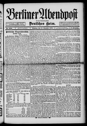 Berliner Abendpost vom 10.12.1893