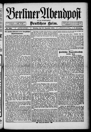 Berliner Abendpost vom 12.12.1893