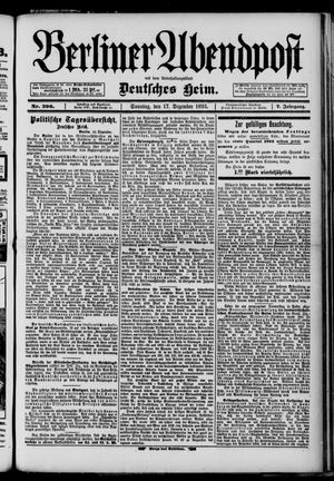 Berliner Abendpost vom 17.12.1893