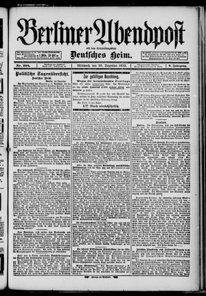 Berliner Abendpost vom 20.12.1893