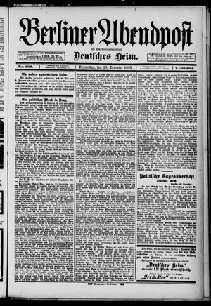 Berliner Abendpost vom 28.12.1893