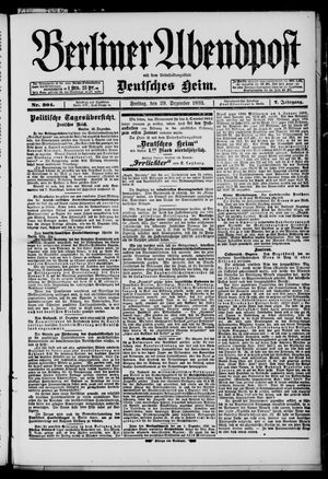 Berliner Abendpost vom 29.12.1893