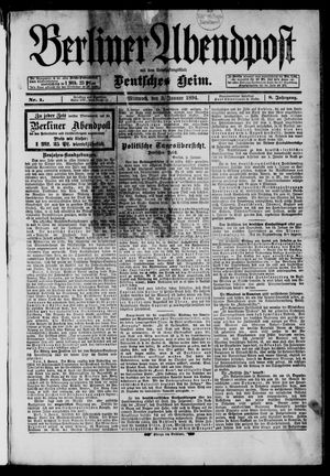 Berliner Abendpost on Jan 3, 1894