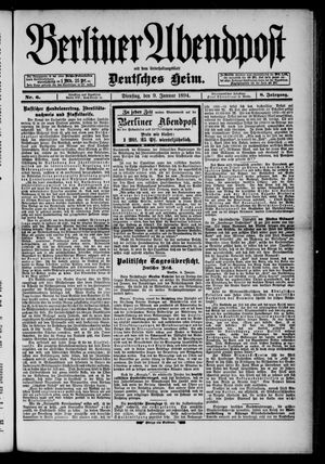 Berliner Abendpost on Jan 9, 1894