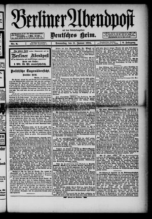 Berliner Abendpost vom 11.01.1894