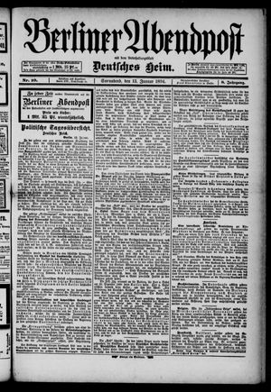 Berliner Abendpost on Jan 13, 1894