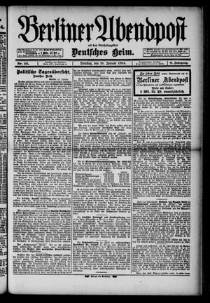 Berliner Abendpost vom 16.01.1894