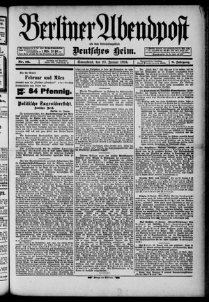 Berliner Abendpost vom 20.01.1894