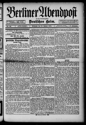 Berliner Abendpost vom 24.01.1894