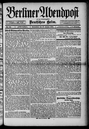 Berliner Abendpost vom 27.01.1894