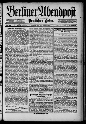 Berliner Abendpost vom 28.01.1894
