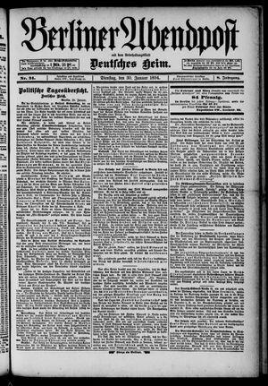 Berliner Abendpost vom 30.01.1894