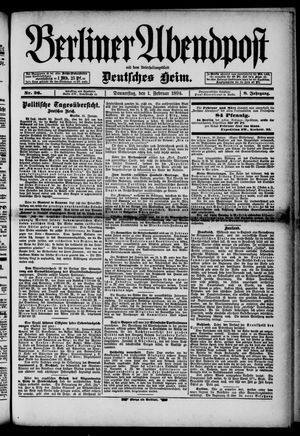 Berliner Abendpost vom 01.02.1894