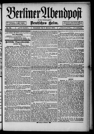 Berliner Abendpost vom 03.02.1894