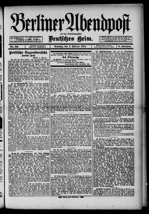 Berliner Abendpost vom 04.02.1894