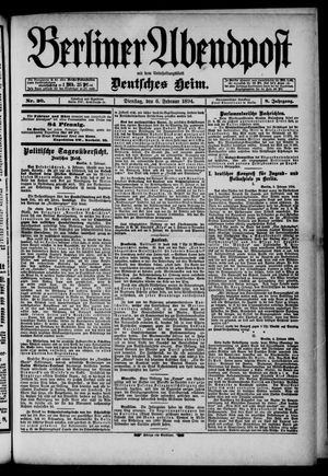 Berliner Abendpost vom 06.02.1894