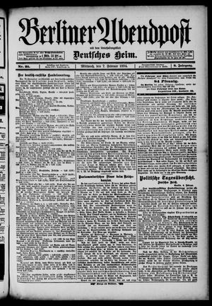 Berliner Abendpost vom 07.02.1894