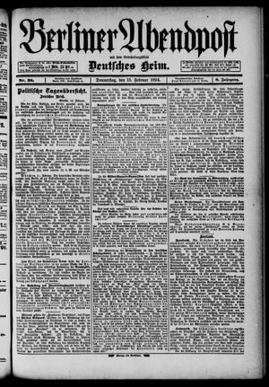 Berliner Abendpost vom 15.02.1894