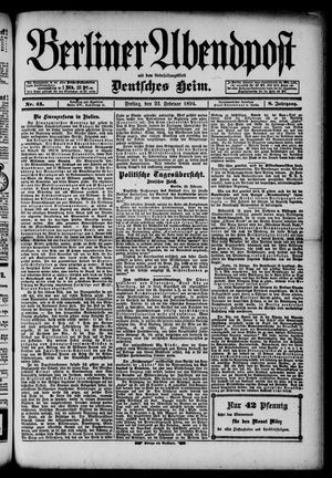 Berliner Abendpost vom 23.02.1894