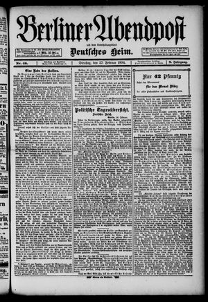 Berliner Abendpost vom 27.02.1894
