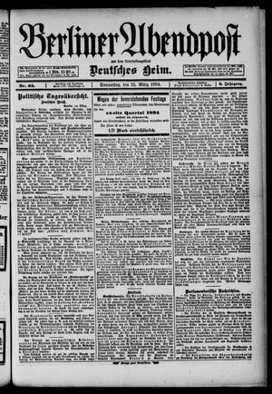 Berliner Abendpost vom 15.03.1894