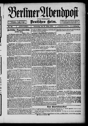 Berliner Abendpost on Mar 29, 1894