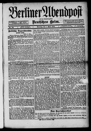 Berliner Abendpost vom 01.04.1894