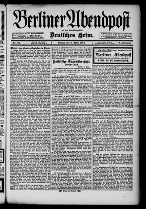 Berliner Abendpost on Apr 6, 1894