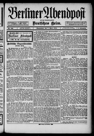 Berliner Abendpost on Apr 7, 1894