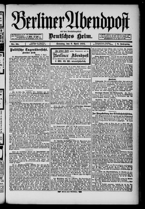Berliner Abendpost vom 08.04.1894