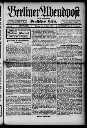 Berliner Abendpost vom 10.04.1894