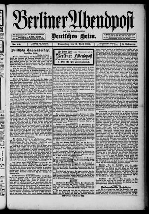 Berliner Abendpost vom 12.04.1894