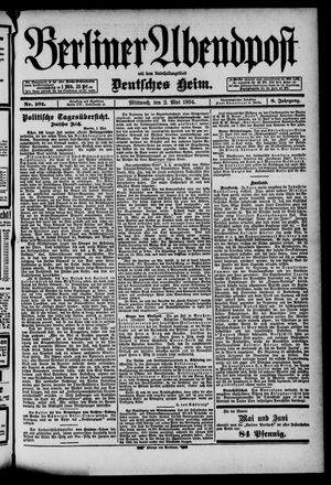 Berliner Abendpost vom 02.05.1894