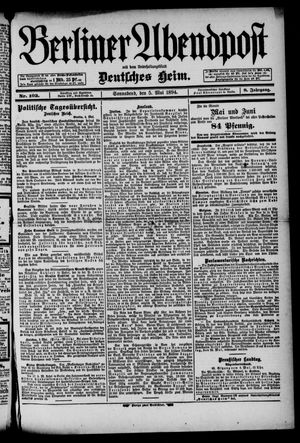 Berliner Abendpost vom 05.05.1894