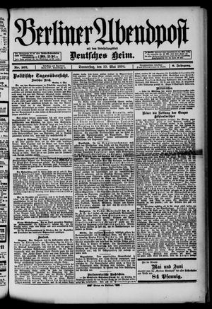 Berliner Abendpost vom 10.05.1894