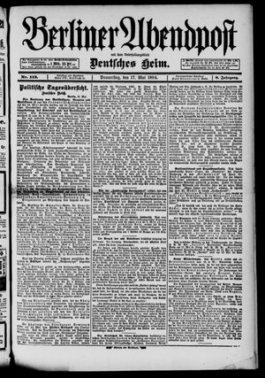 Berliner Abendpost on May 17, 1894