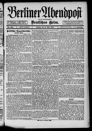 Berliner Abendpost vom 18.05.1894