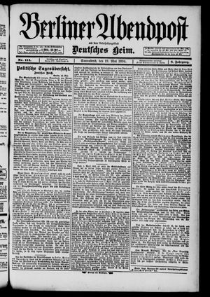 Berliner Abendpost vom 19.05.1894