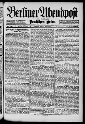 Berliner Abendpost vom 20.05.1894