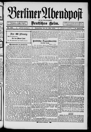 Berliner Abendpost on May 24, 1894