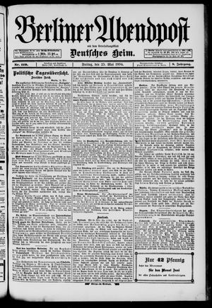 Berliner Abendpost vom 25.05.1894