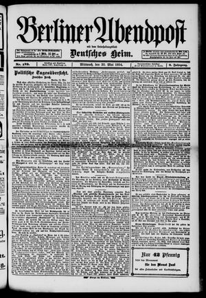 Berliner Abendpost vom 30.05.1894