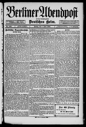 Berliner Abendpost vom 01.06.1894