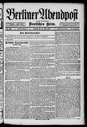 Berliner Abendpost vom 15.06.1894