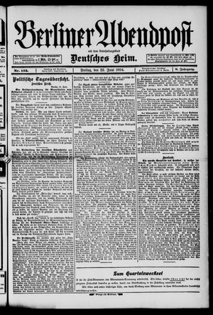 Berliner Abendpost on Jun 22, 1894