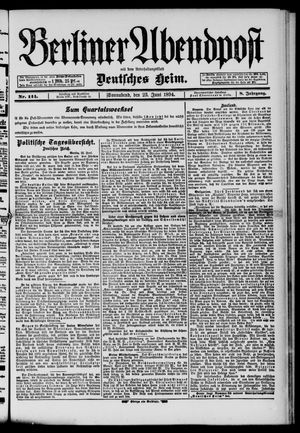 Berliner Abendpost vom 23.06.1894