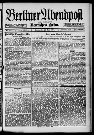 Berliner Abendpost vom 24.06.1894