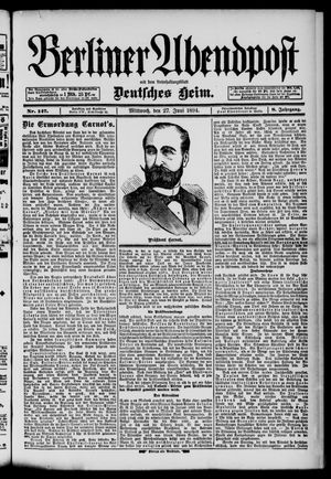 Berliner Abendpost vom 27.06.1894