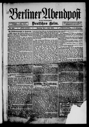 Berliner Abendpost on Jul 1, 1894